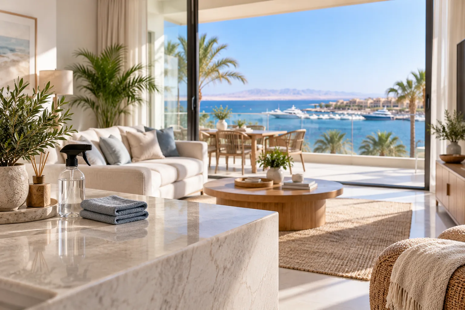 Clean modern apartment in Hurghada prepared for owners, guests or tenants