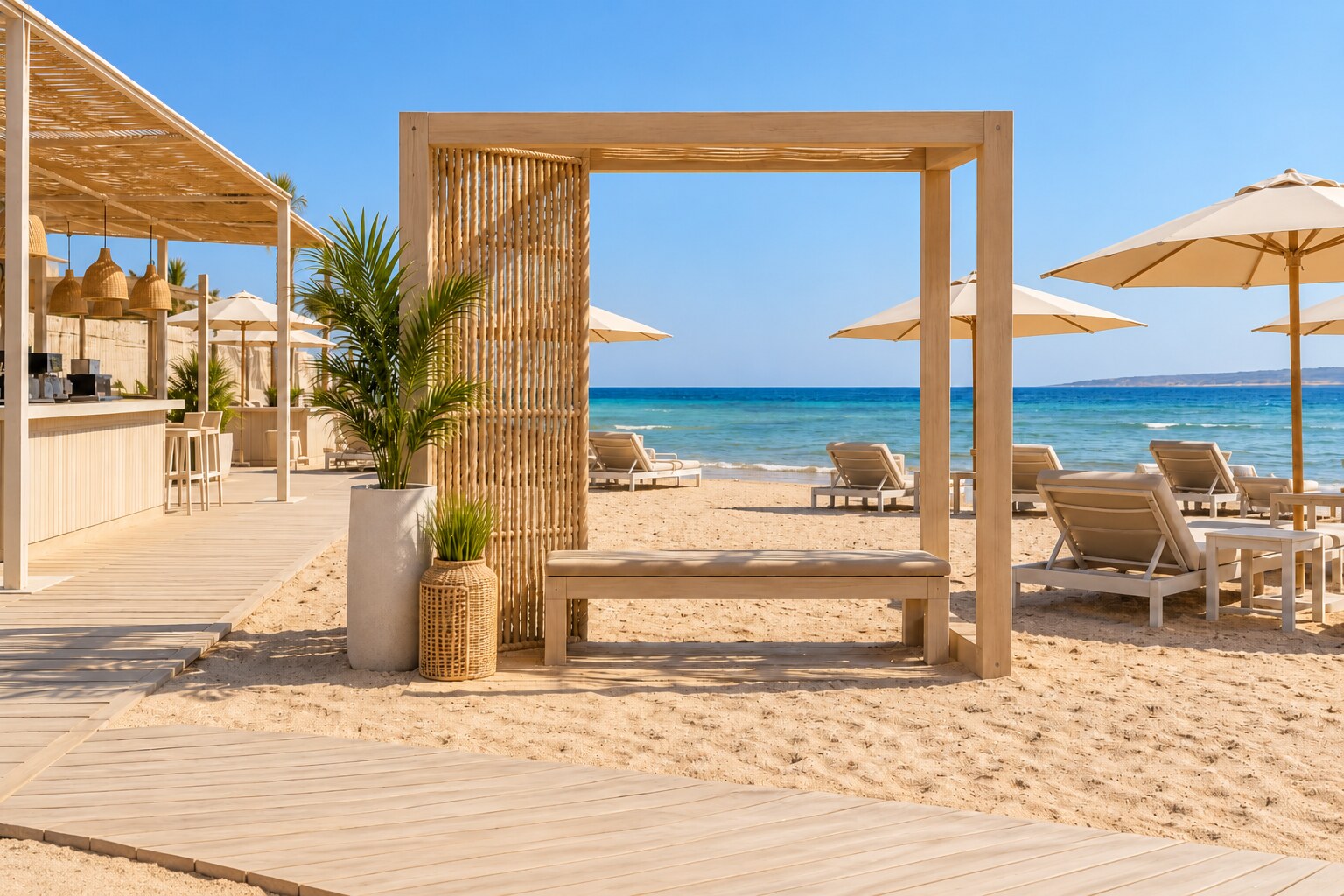Concept of a photo area overlooking the Red Sea